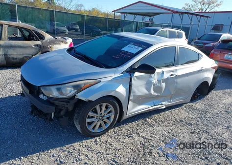 2014 Hyundai Elantra Se из США, поврежденный, VIN KMHDH4AEXEU107791